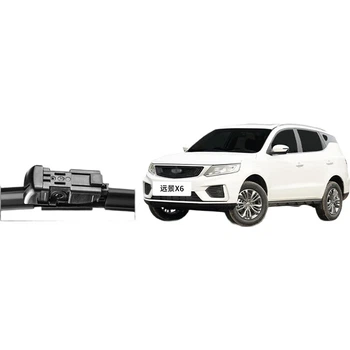 Спеціальні безрамні щітки склоочисників YITU Geely Vision X6, склоочисники лобового скла Geely Vision X6, щітки склоочисників Geely Vision X6, оригінальні заводські щітки склоочисників (1 пара), гумова накладка класу А