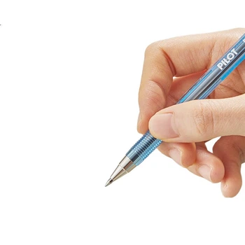 Шариковая ручка PILOT, Woodpecker Original Pen, средняя толщина масляной краска, шариковая ручка для офиса и учебы, BP-S 0,7 мм, синяя, упаковка из 12 штук.