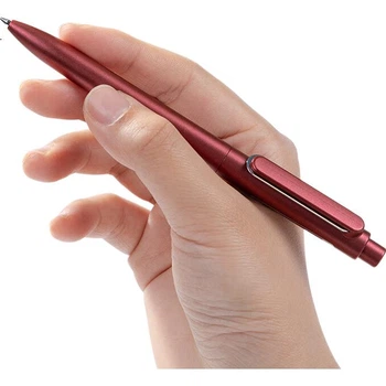 Гелевые ручки Deli Smooth Star Lesu Premium Smooth, 0,5 мм, с выдвижным стержнем, металлизированная, красная, 12 шт./коробка A12