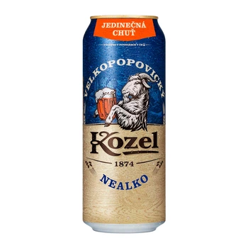Пиво Kozel Nealko, 0,0% (24 жб по 0,5л, Чехія). Завод Plzeňský Prazdroj.