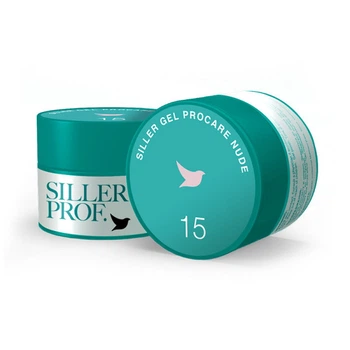 Гель для моделювання та зміцнення Siller Professional ProCare Gel Nude 015 у баночці ліловий нюд 15 мл