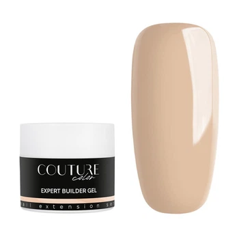 Білдер-гель трифазний Couture Color Expert Builder Gel 07 Latte для нарощування ніжне лате 15 мл