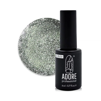 Гель-лак Adore Professional Cats Eye Wild 462 Lynx изумрудно-платиновые переливы 8 мл