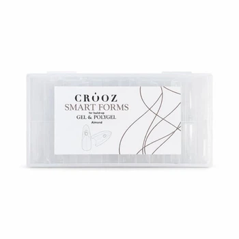 Верхні форми для нарощування нігтів Crooz Smart Forms Sandwich мигдаль із розміткою прозорі 240 шт