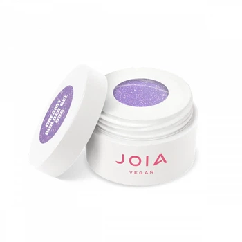 Гель моделювальний JOIA vegan Creamy Builder Gel Iced Cerenity 036 Lilac Frost бузковий із золотистим глинером 15 мл