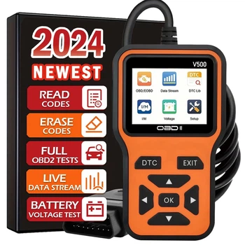 Автосканер OBD2 V500 проводной цветной дисплей — Автомобильный диагностический сканер считыватель ошибок Check Engine