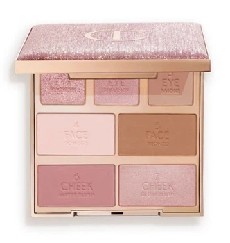 Палетка для макіяжу обличчя Charlotte Tilbury Hollywood Instant Look in Palette (Pretty Glowing Beauty) 22 g