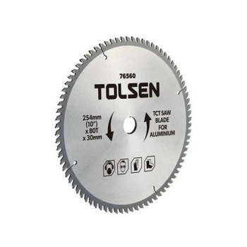 Диск пильний Tolsen ПРОФІз ТВС напайками по дереву 305х30-16мм, 80 зубців (76171)