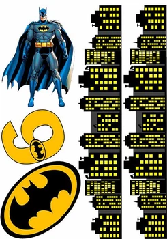 Вафельная картинка Бэтмен Batman. Супергерои А4 (p2238)