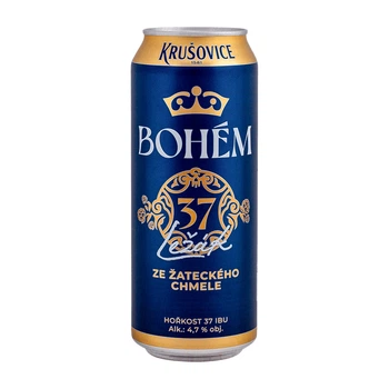 Пиво Krušovice Bohém, 4,7% (24 жб по 0,5л, Чехія). Завод Heineken Česko