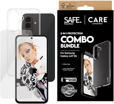 Zestaw ochronny CARE by PanzerGlass 2-in-1 Bundle do Samsung Galaxy A27 5G Transparent (5715685034619)