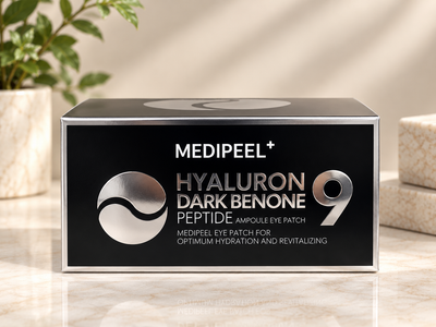 Патчі з комплексом пептидів medi-peel hyaluron darkbenone peptide eye patch омолоджуючі