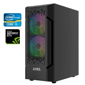 Ігровий ПК Б-клас Aura GC7 ARGB Tower / Intel Core i5-6500T (4 ядра по 2.5 - 3.1 GHz) / 8 GB DDR4 / 128 GB SSD + 1000 GB HDD / nVidia GeForce GTX 1060, 3 GB GDDR5, 192-bit / 500W б/в