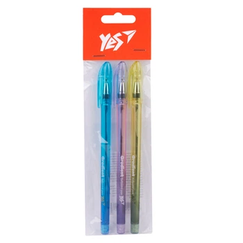 Набор шариковых ручек YES Gradient 450201 0.5 мм 3 шт синяя 5271741
