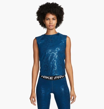 Майка жіноча Nike Pro Dri-Fit Blue XS Синій DQ6174-460