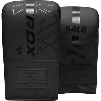 Снарядні рукавиці RDX шкіра 6 oz L чорні