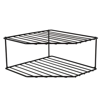 Полиця-органайзер кухонна Storage Rack 2 яруси 25 х 25 х 12 см (M50210-S) Чорний