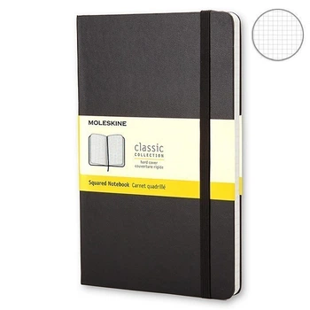 Записная книга Moleskine Classic 9 x 14 см 192 страницы в клетку Чёрная (9788883701023)