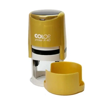 Оснастка для круглої печатки пластмасова діаметра 40 мм COLOP Pearl золото (R40)