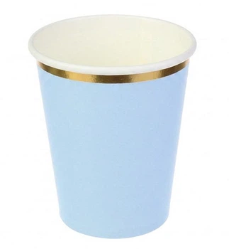 Паперові стакани "Blue", 10 шт, 200 мл., колір блакитний