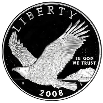 Колекційна срібна монета “Liberty – Білоголовий орлан” PROOF 26,73 г 2008 рік