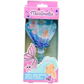 Расческа для волос Martinelia Let's Be Mermaids детская пластиковая с эргономичной ручкой 22х9х22 см разноцветная для легкого расчесывания