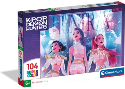 Пазл Clementoni SuperСolor: Девушки, K-Pop Охотники на демонов (SuperСolor - K-Рop Demon Hunters Series Figures Puzzle - 104 pcs.), 104 эл. (21762)