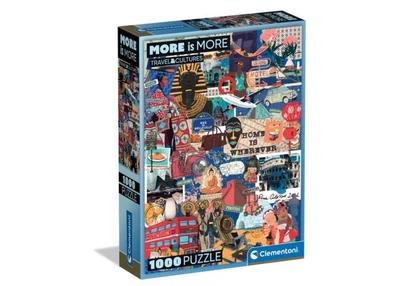 Пазл Clementoni More is More: Путешествия и Культуры (More Is More - Travel&Cultures Puzzle - 1000 pcs.), коллаж, 1000 эл. (37072)
