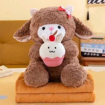 Мягкая игрушка Colorful Home Овечка плюшевая кофейная Символ 2027 года