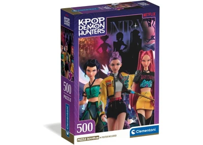 Пазл Clementoni Героини мультфильма K-Pop Охотники на демонов, Netflix (Kpop Demon Hunters Puzzle - 500 pcs.), 500 эл. (35626)