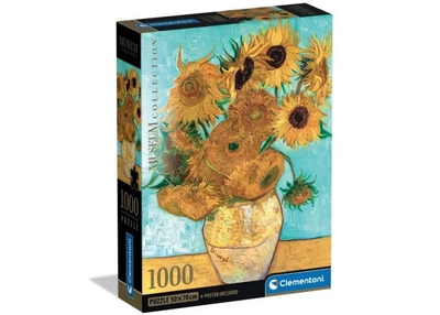 Пазл Clementoni Museum Collection: Подсолнухи, Винсент ван Гог (Museum Collection - Sunflowers Puzzle - 1000 pcs.), 1000 эл. (39966)