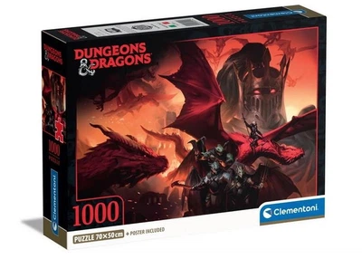 Пазл Clementoni Фантастические существа, Подземелья и Драконы (Dungeons&Dragons Puzzle - 1000 pcs.), 1000 эл. (39914)