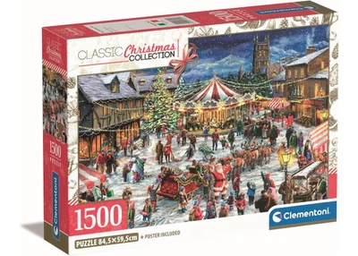 Пазл Clementoni Classic Christmas Collection: Рождественская ярмарка (Classic Christmas Collection - The Christmas Fair Puzzle - 1500 pcs.), 1600 эл. (31725)