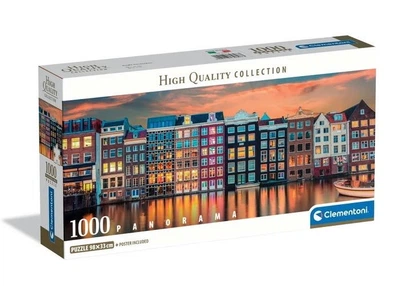 Пазл Clementoni High Quality Collection: Красочный Амстердам, Нидерланды (High Quality Collection - Bright Amsterdam Panorama Puzzle - 1000 pcs.), 1000 эл. (панорама) (39897)