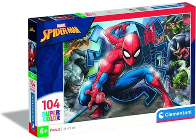 Пазл Clementoni SuperСolor: Человек Паук, Marvel (SuperСolor - Marvel Spider-Man Puzzle - 104 pcs.), 104 эл. (27116)