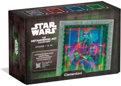 Пазл Clementoni The Metamorphic Art Collection: Трилогія приквелів (Епізоди I, II, III), Зоряні війни (Star Wars Metamorphic Art Collection - Episode I-II-III Prequel Trilogy Puzzle - 520 pcs.), 520 ел. (35161)