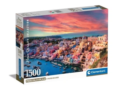 Пазл Clementoni High Quality Collection: Живописный остров Прочида, Италия (High Quality Collection - Picturesque Procida Island Puzzle - 1500 pcs.), 1500 эл. (31721)