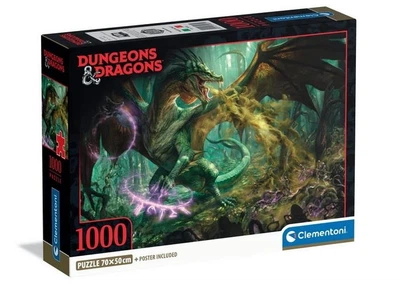 Пазл Clementoni Фантастический Дракон, Подземелья и Драконы (Dungeons&Dragons Puzzle - 1000 pcs.), 1000 эл. (39961)