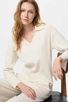 Пуловер Uniqlo 46(L) Молочний (157057)