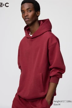 Худи Uniqlo 50(L) Бордовый (157423)
