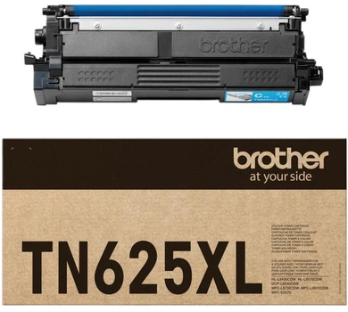 Картридж лазерний Brother TN-625XLC Голубий (TN-625XLC)