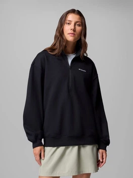 Свитшот на флисе оверсайз женский Columbia 152860410 XL Черный (1159864771)