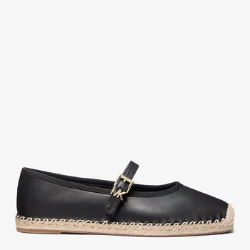 Женские балетки кожаные Michael Kors Mary Jane 580043935 37 (7US) 24 см Черные (1159847727)