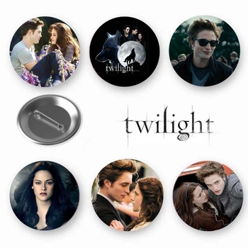 Набор закатный значков Twilight Сумерки 6 шт (ЗН10207)