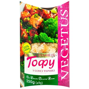 Гуляш із тофу у соусі Теріякі Vegetus 250 г (21606041)