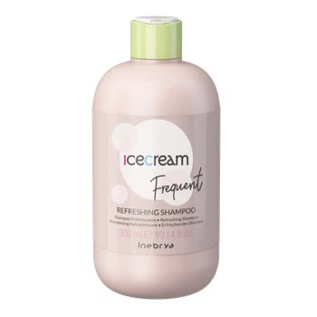 Освіжаючий шампунь проти жирності та втрати об'єму волосся Inebrya Refreshing Shampoo Mint з м'ятою та ментолом для стимуляції росту 300 мл
