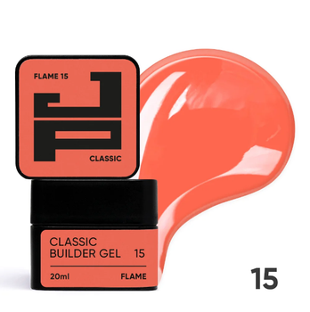 Гель для моделирования ногтей Jerden Proff Classic Builder Gel №15 Flame 20 мл (27733WB)
