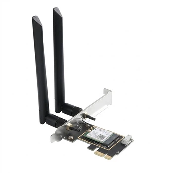 Wi-Fi/Bluetooth адаптер MOGE MC2401 WiFi6 / 3000 Мбіт/с / Bluetooth 5.2 / Два діапазони / PCI Express