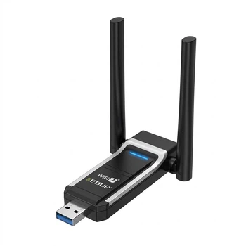 Wi-Fi адаптер Edup EP-BE1703S WiFi7/6452 Мбит/с/6 ГГц/Три диапазона/USB 3.0