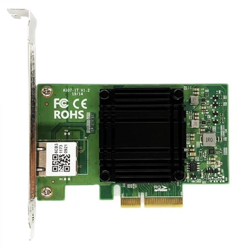 Сетевая карта PERCKO 10 Gigabit Ethernet, однопортовая, PCI-E X4, чип AQC107, совместима с X540-X550